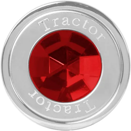 Vista 10 de GG Gran General 95830 Manija de aire de aluminio cromado con agujero de alfiler ámbar con tractor y joya ámbar