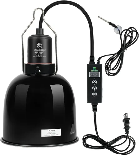 Vista 9 de Accesorio de Luz para Reptiles, Accesorio de Lámpara de Calor de Cúpula Profunda con Reflexión Óptica de 5.5 pulgadas, Accesorio de Lámpara de Calor