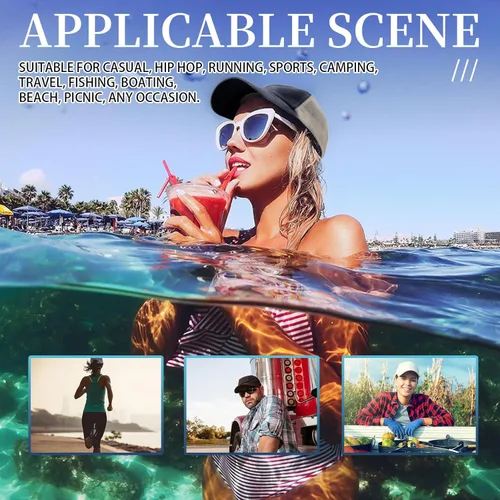 Vista 8 de OOMOO Regalos de senderismo de pesca para hombres El Rodfather gorras sombrero de pesca para hombre