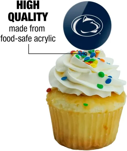 Vista 1256 de GRAPHICS & MORE Abilene Christian Primary Logo Cupcake Picks Toppers Decoración Set de 6 Universidad Cristiana de Abilene