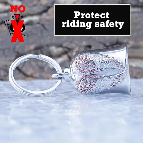 Vista 3 de Motorcycle Women Bells - Motorcycle Angel Bell for Men Women,Bell Biker Accessory,Guard Riding Safety