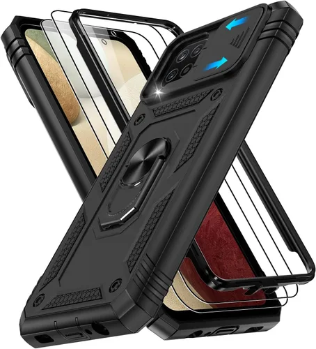 Vista 124 de Gritup Funda para Google Pixel 6: Funda Pixel 6 con 2 protectores de pantalla, soporte magnético y cubierta de cámara deslizante Funda de grado