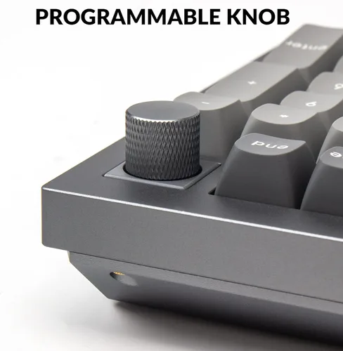 Vista 2 de Keychron Q5 - Perilla de teclado mecánico personalizado con cable, diseño del 96% QMKVIA, macro programable con interruptor Gateron G Pro Brown