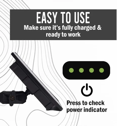Vista 4 de Panel solar de cámara de rastro de 5 V/12 V, batería de panel solar de 4 W con batería de iones de litio de 8000 mAh, clasificación impermeable