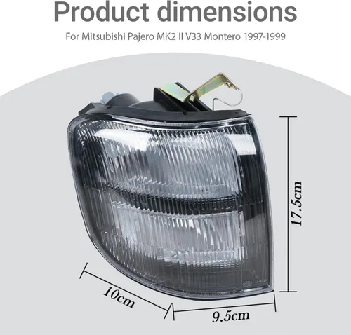 Vista 2 de Luz antiniebla para Mitsubishi Pajero Montero V33 1997-1999 Luz de señal de giro izquierda
