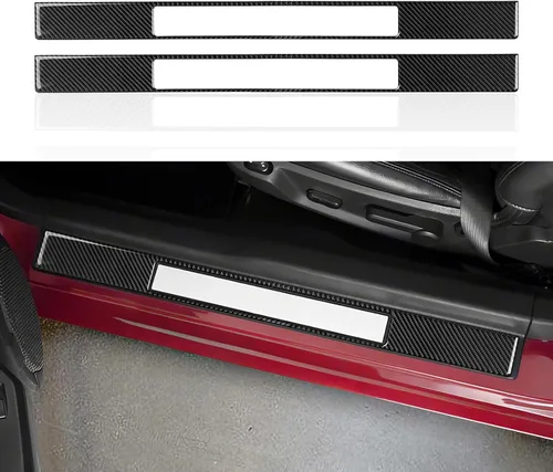 Vista 9 de Adhesivo de panel de CD para consola central de automóvil, calcomanía de fibra de carbono para Ford Mustang 2005 2006 2007 2008 2009/Shelby GT500