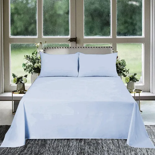 Vista 5 de 1 sábana encimera Queen (92 x 102) 800 hilos, 100% algodón egipcio, calidad de lujo, color negro sólido