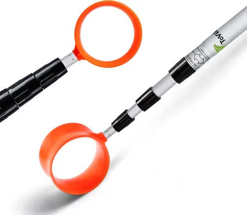 Vista 8 de ToVii Golf Ball Retriever - Telescopic Aluminum Alloy Pole and Firm Nylon Cup Grabber