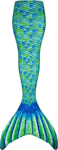 Fin Fun - cola de sirena sola, puntas reforzadas, sin monoaleta, para niños, adultos, niños y niñas