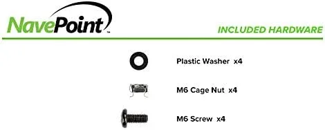 Vista 5 de Navepoint Panel de gestión de cables de montaje en rack 1U con ranura para cepillo ordenado para entrada de cables para rack o gabinete de 19