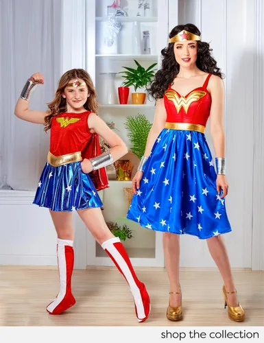 Vista 8 de Rubies DC Comics: Wonder Woman Costume Dress for Adults, Women's Large