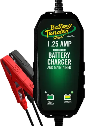 Battery Tender Plus 12V - 1.25 AMP Cargador y Mantenedor de Batería - 022-0185G-DL-WH