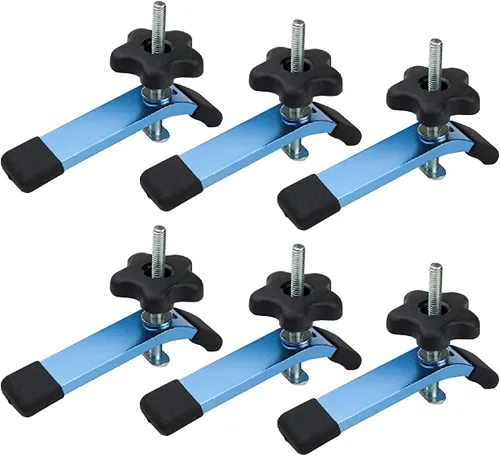 Vista 8 de POWERTEC 71389 Abrazadera de sujeción en T mini, 3-5/8 pulgadas de largo x 3/4 pulgadas de ancho, paquete de 2