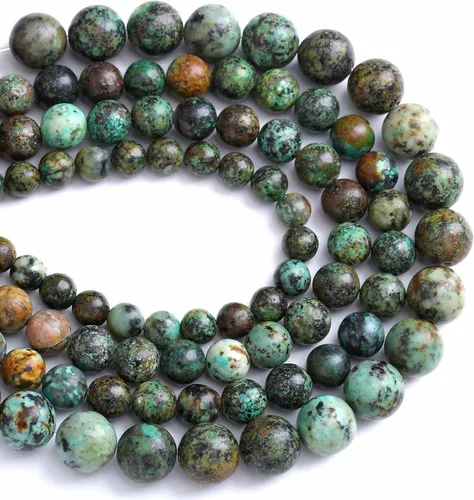 Vista 95 de 10MM 36 Cuentas de Piedras Preciosas de Larimar Azul Natural para Hacer Joyería, Pulseras DIY