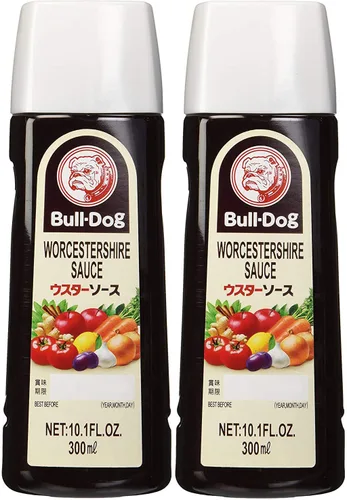 Bull-Dog Salsa Worcestershire 10.1 onzas líquidas (2 botellas)
