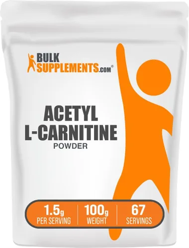 Vista 10 de Suplemento Acetil L-Carnitina pura BulkSupplements (Alcar) en polvo, No Model, 1