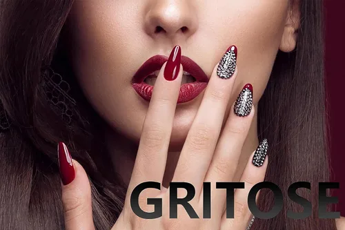 Vista 7 de GRITOSE Calcomanías de uñas para el día de San Valentín, 6 hojas de calcomanías autoadhesivas para decoración de uñas, diseño negro para besar