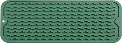 Vista 490 de MicoYang Alfombrilla de Silicona para Secar Platos de Múltiples Usos, Fácil de Limpiar, Ecológica, Alfombrilla de Silicona Resistente al Calor