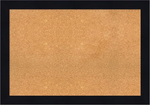 Vista 9 de Amanti Art Natural Cork Board for Wall, 13x19 Vision Board with Blue Wood Frame, Small Corkboard Office Decor for Home Organization, Country Rustic