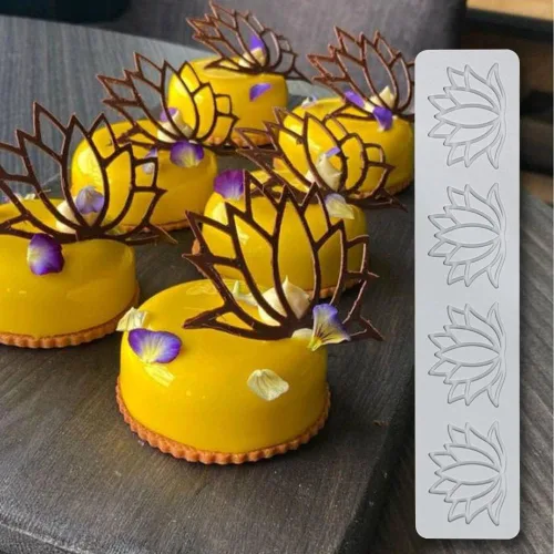 Vista 6 de Molde de silicona en forma de flor, molde de silicona 3D para fondant, molde de silicona para pasteles, fondant, molde de arcilla para fondant