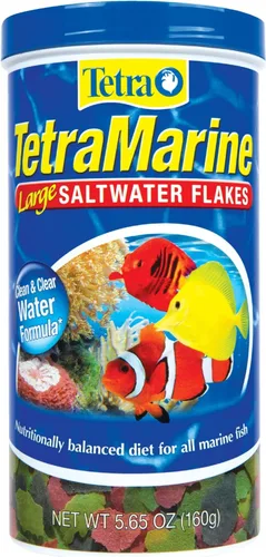 Tetra Copos marinos grandes de agua salada, alimento nutricionalmente equilibrado para peces de agua salada, 5.65 onzas