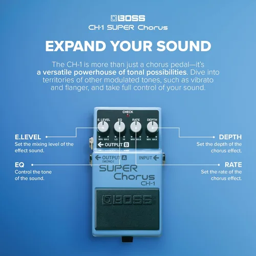Vista 5 de Boss CH-1 Super Chorus estéreo