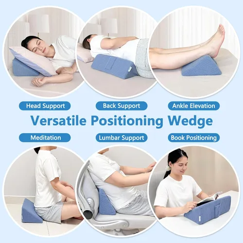 Vista 6 de KAAMOS Soporte lateral para cojín de cuña para silla de ruedas, soporte lateral de soporte de cuña de posicionamiento de silla de ruedas, acolchado