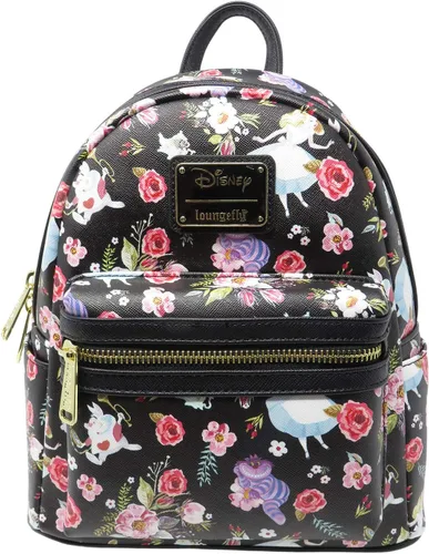 Loungefly X Disney Alicia en el País de las Maravillas Allover - Bolso de hombro con doble correa, Blanco