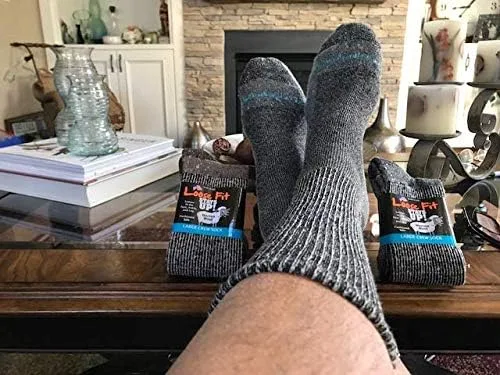 Vista 4 de Marled - Calcetines de lana merino para hombre y mujer, paquete de 2