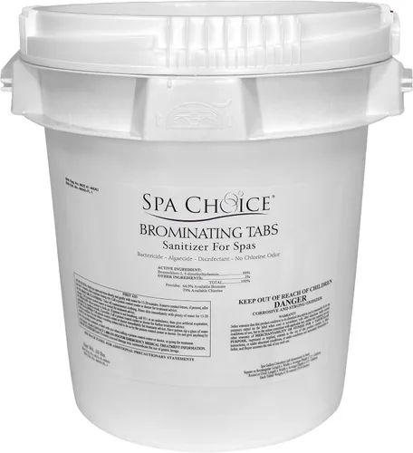 Vista 7 de SpaChoice Paquete de 2 pestañas de bromación prémium de 1.5 libras, desinfectante para spas, tabletas de bromo para bañera de hidromasaje de spa