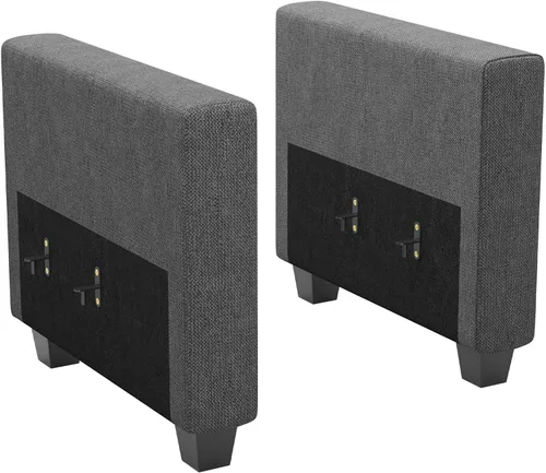 Vista 21 de Belffin Sofá modular modular con tumbonas dobles en forma de U, modular con asiento de almacenamiento, sofá modular con otomanas reversibles