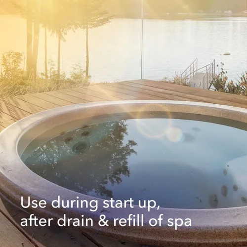 Vista 4 de Leisure Time D Metal Gon para spas y jacuzzis, potente solución de tratamiento de agua, 16 onzas