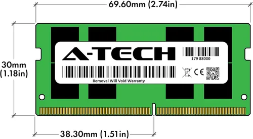 Vista 7 de A-Tech Reemplazo de RAM de 16 GB para Samsung M471A2K43BB1-CRC DDR4 2400MHz PC4-19200 2Rx8 1.2V SODIMM 260-Pin módulo de memoria
