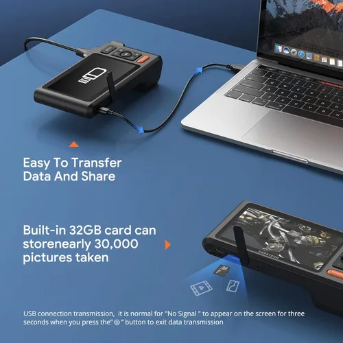 Vista 7 de DEPSTECH Herramienta de boroscopio industrial y pantalla IPS de 5 pulgadas, cámara endoscopio de doble lente 1080P con luces, pantalla dividida