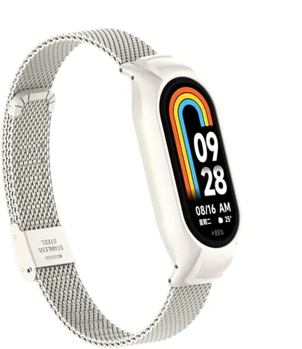 Vista 2 de HOPMC Correa de reloj compatible con Xiaomi mi Band 8 correas ajustables con hebilla de metal impermeable correa de repuesto accesorios