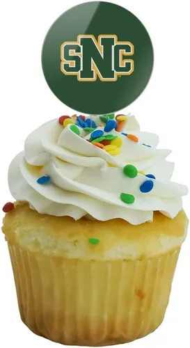 Vista 1566 de GRAPHICS & MORE Abilene Christian Primary Logo Cupcake Picks Toppers Decoración Set de 6 Universidad Cristiana de Abilene