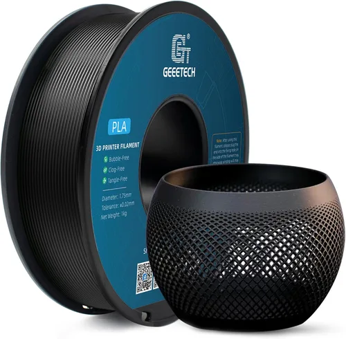 Vista 21 de Geeetech - Filamento PLA de 0.07 pulgadas, filamento de seda de bicolor, consumo dicromático de coextrusión brillante, 2.2 libras, 1 carrete