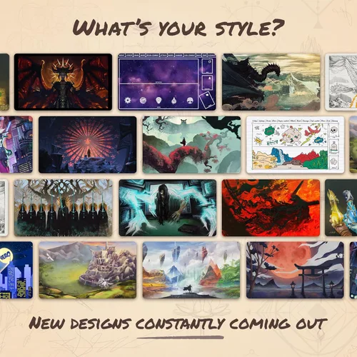Vista 6 de Emerald Phoenix (cosida) – Tapete MTG – Compatible con Magic The Gathering Playmat – Play MTG, YuGiOh, TCG – Diseños artísticos y accesorios