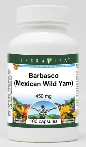 Barbasco (ñame silvestre mexicano) - 450 mg (100 Cápsulas, ZIN: 519117)
