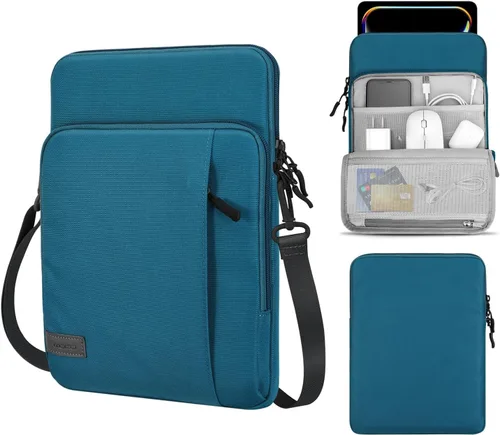 Vista 20 de MoKo estuche con bolsillos para tablet de 12.9 pulgadas, para iPad Pro 2021/2020/2018/2017/2015 de 12.9 pulgadas, Surface Laptop Go de 12.4 pulgadas