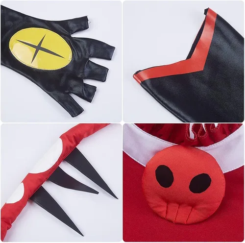 Vista 9 de Weixu Disfraz de anime Helluva Boss Blitzo para cosplay de Halloween