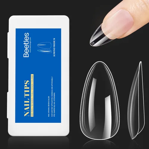 Vista 19 de Beetles Kit de Uñas de Gel de Extensión Fácil, 240 PCS Puntas de Uñas de Gel Cuadradas Largas de Cobertura Completa Con Pegamento de Uñas 5 en 1 Gel