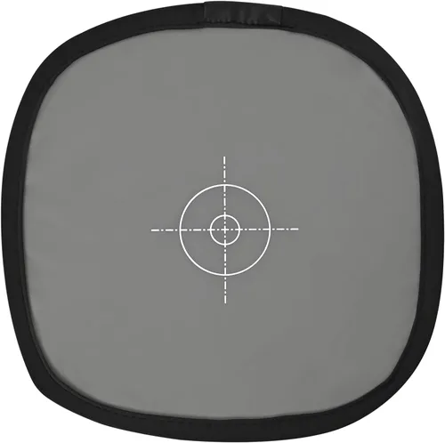 lightdow 12 x 12 pulgadas (30 x 30 cm) tarjeta de balance de blancos 18% gris Reflector de referencia Gris con bolsa de transporte [versión plegada]