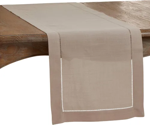 Vista 109 de SARO LIFESTYLE Servilleta de cóctel con borde cosido (juego de 12), negro, 6"x6
