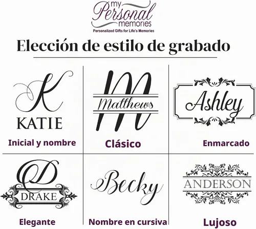 Vista 6 de My Personal Memories Copa de vino personalizada de 16 onzas con tallo - Personalizada con cualquier nombre