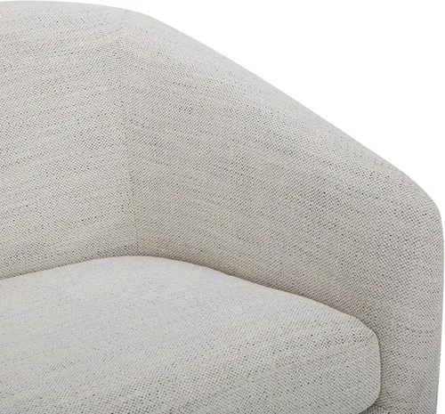 Vista 67 de CHITA - Silla giratoria decorativa, tapizada en terciopelo con certificación FSC, estilo barril, para sala de estar, completamente ensamblada