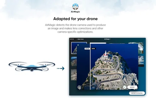 Vista 2 de AirMagic - Software automático de mejora de fotos de Drone [código en línea de PC]