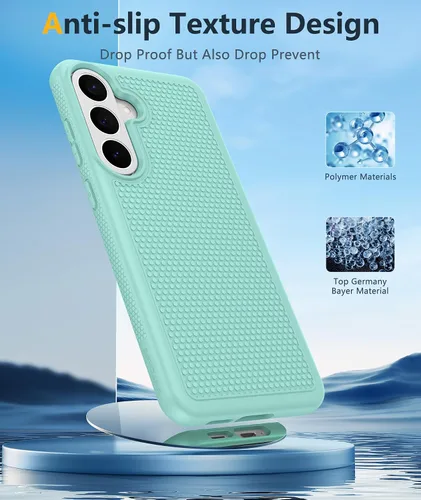 Vista 532 de FNTCASE Funda para teléfono Galaxy A14-5G: cubierta antideslizante de doble Azul