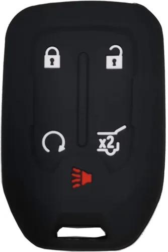 Vista 4 de 2 fundas protectoras para llave inteligente para GMC Acadia Terrain Yukon Chevrolet Suburban Tahoe entrada remoto sin llave, funda protectora para 1