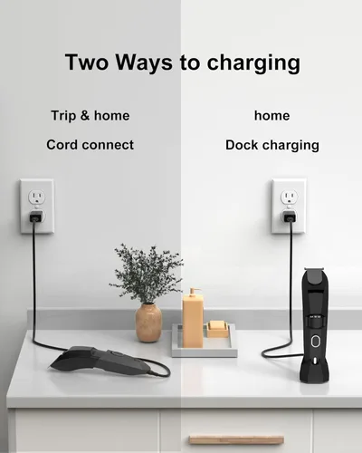 Vista 3 de WUKUR Base de carga para Manscaped The Beard Hedger con adaptador de CA, solo compatible con recortadora de barba Manscaped Premium para hombres